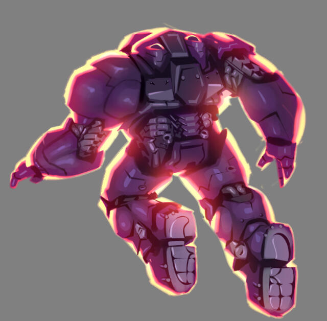 Added the surrounding light to blend him into the space