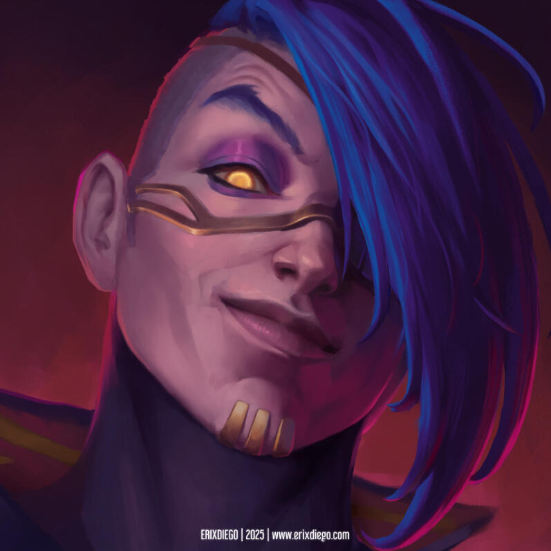 Fixing of some facial features, the hair and materials